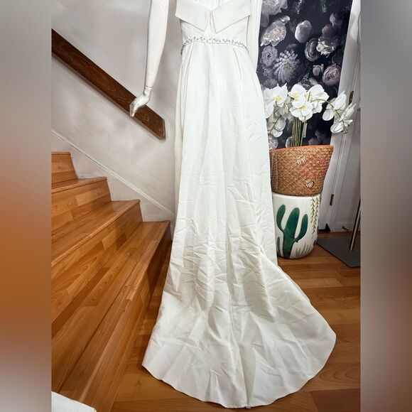 Anthropologie Sachin & Babi Brielle Strapless Embellished A-Line Gown/size 0 - Picture 12 of 15